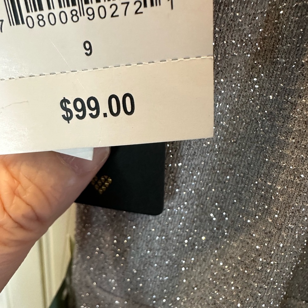City Triangles Sz9 (juniors) Formal Dress Silver - Picture 3 of 7
